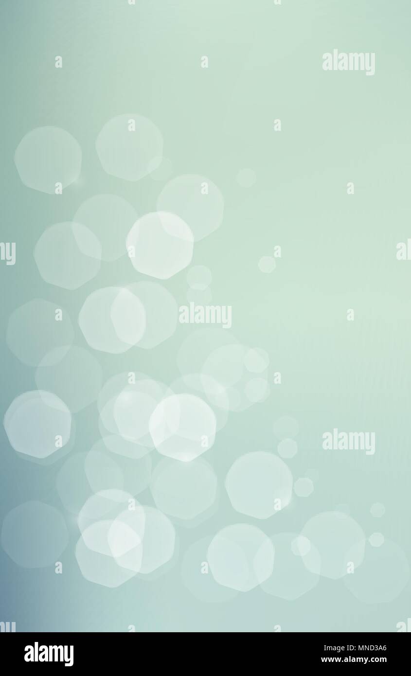 Zusammenfassung Hintergrund mit subtilen jentle glühende Bokeh - glänzende Partikel auf blau grün Stummgeschaltet Hintergrund Stock Vektor