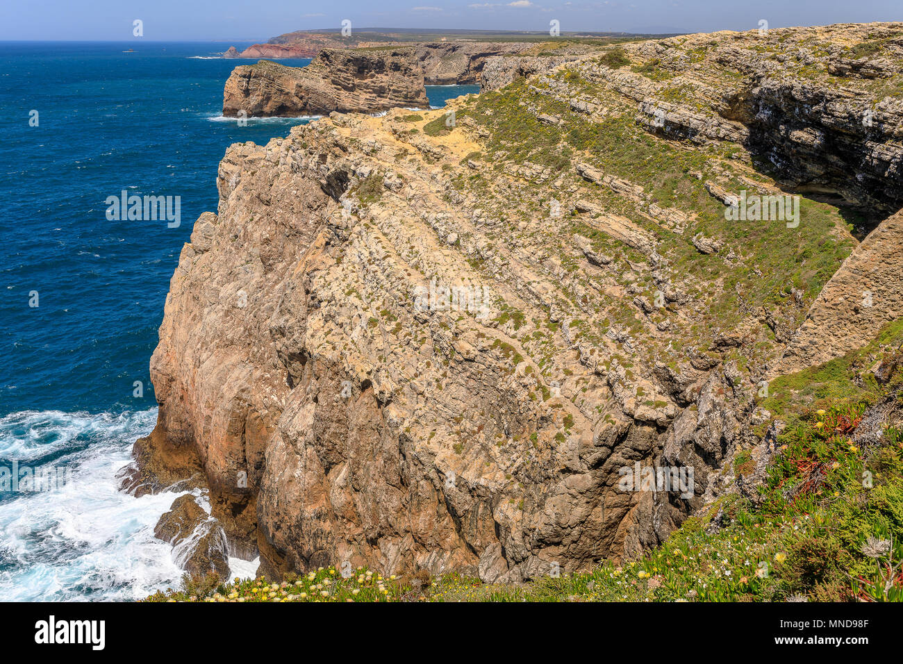 Kap St. Vincent, southwesternmost Punkt in Portugal und Kontinentaleuropa Stockfoto