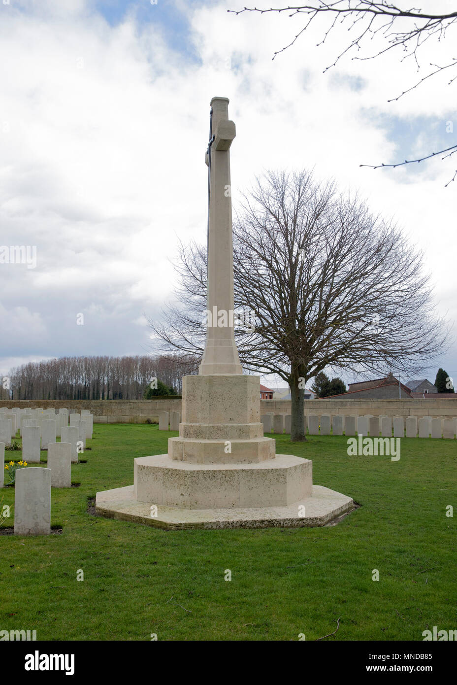 Chocques CWGC Friedhof der Große Krieg Stockfoto