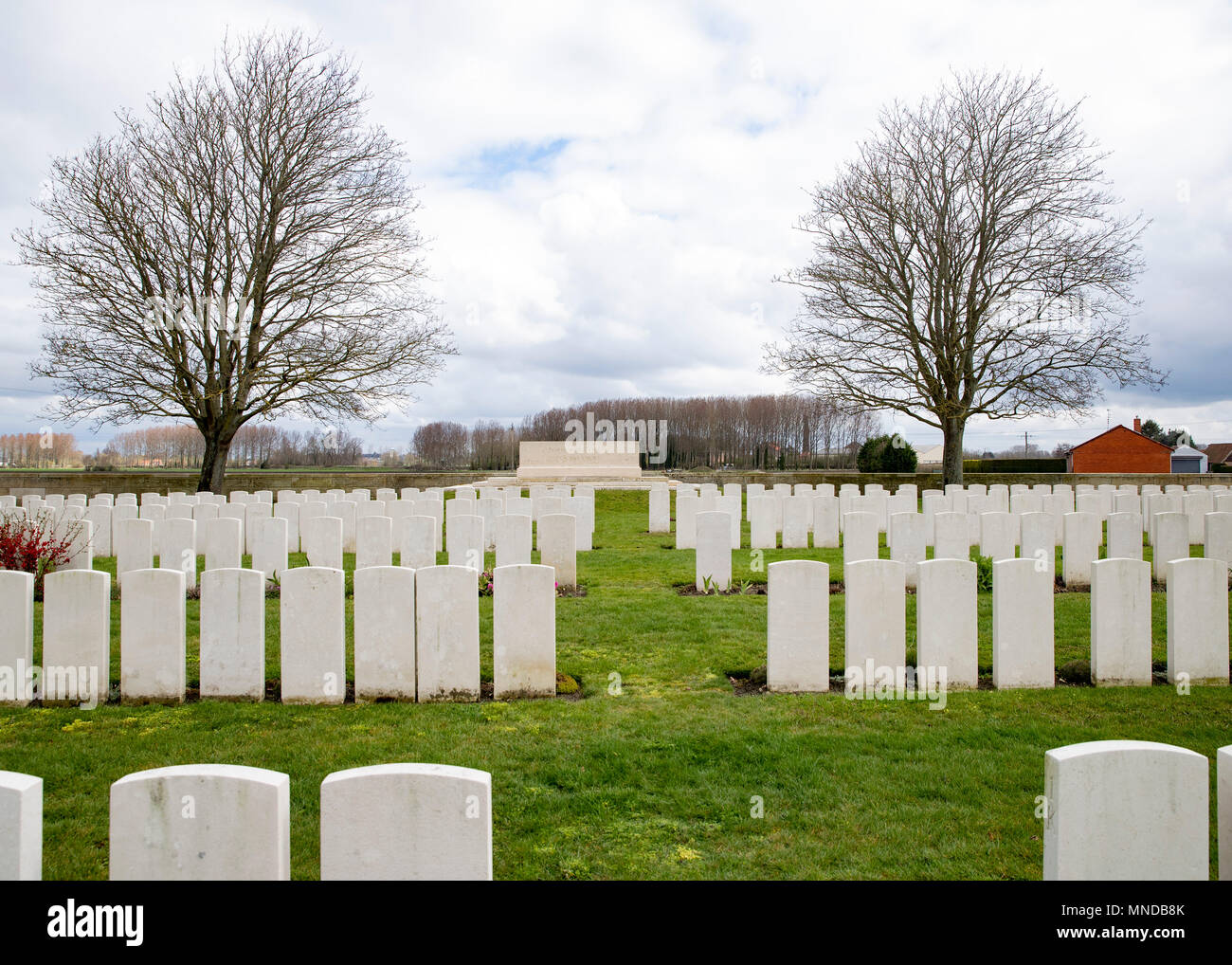 Chocques CWGC Friedhof der Große Krieg Stockfoto
