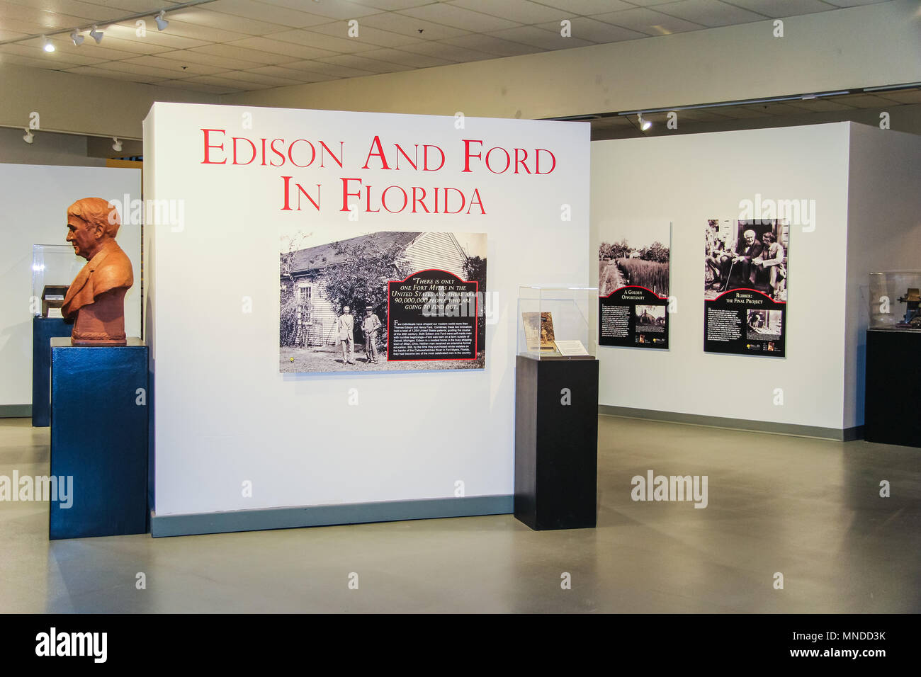 Edison und Ford Winter Estates Florida Stockfoto