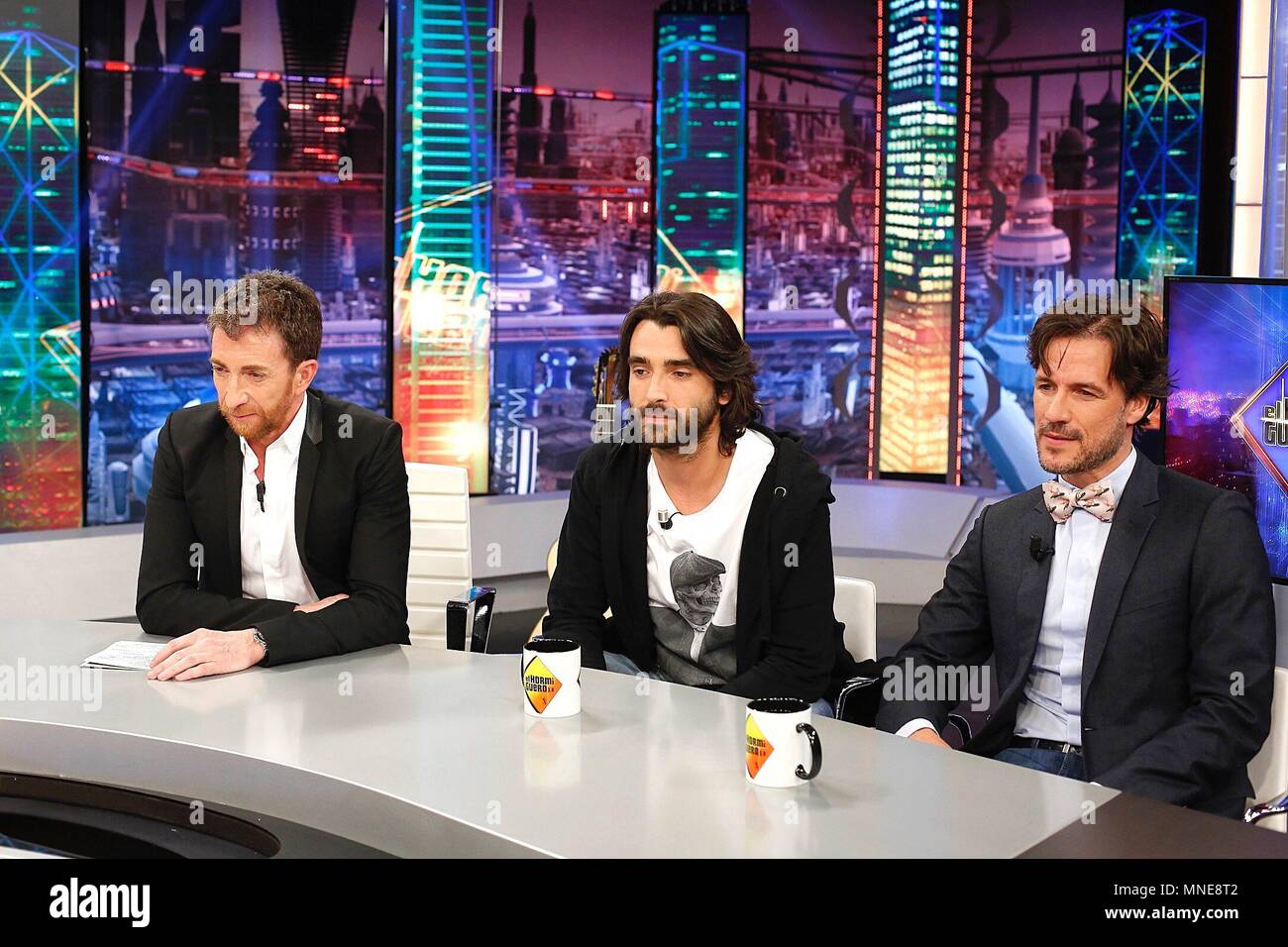 Madrid, Spanien. 16. Mai 2018: Aitor Luna & Daniel Grao besucht "El Hormiguero 3.0"-TV-Show am Scheitelpunkt Studios. (Foto: Ivan Abanades Medina/Cordon drücken). Cordon drücken Sie Stockfoto