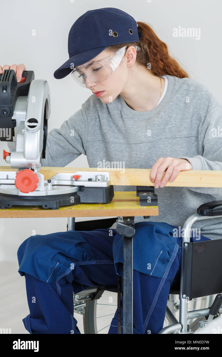 Eine Behinderung ist kein Hindernis Stockfoto