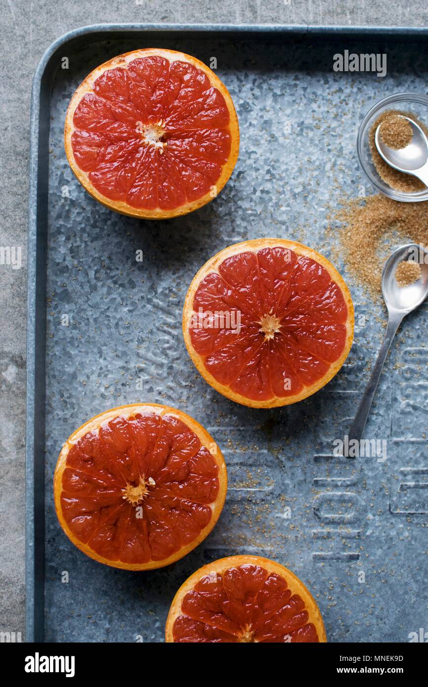 Grapefruit Brûlée Stockfoto