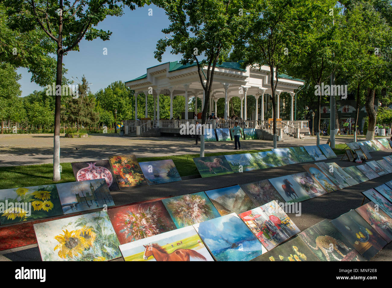 Art Show am Broadway, Taschkent, Usbekistan Stockfoto