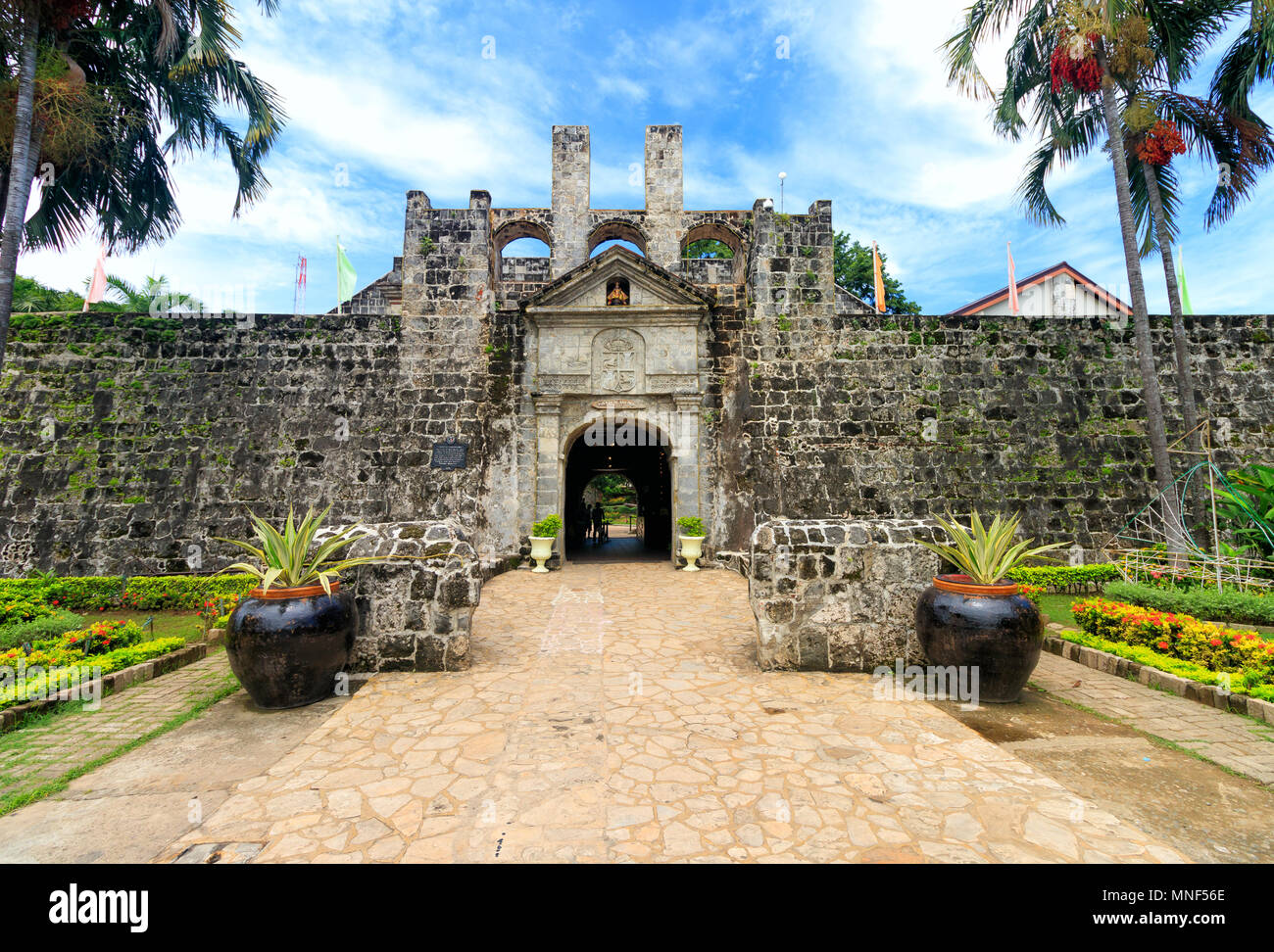 Fort San Pedro, Cebu City, Philippinen, 07. Juli 2017 - Vorderseite des Fort San Pedro Stockfoto