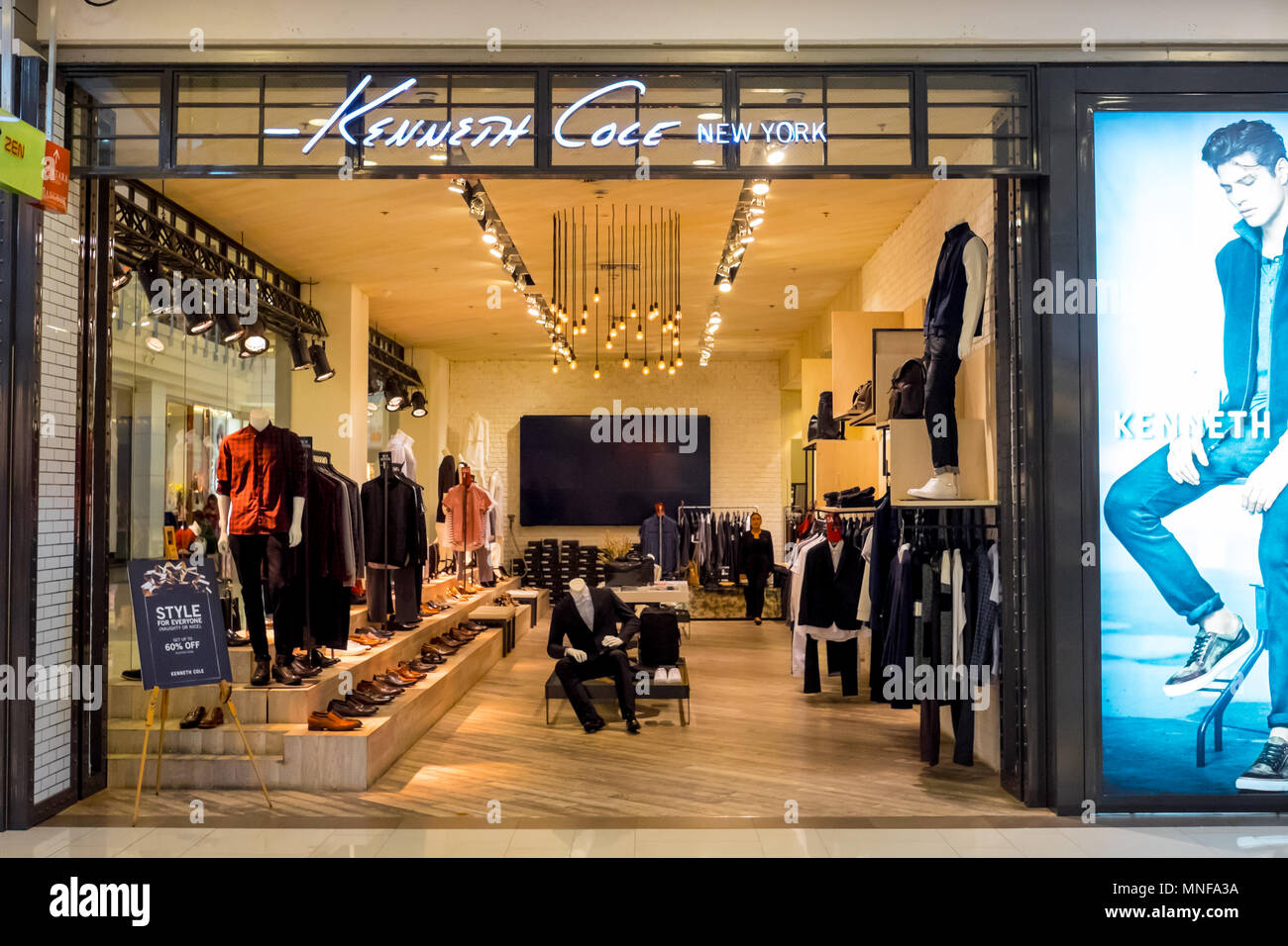 Kenneth Cole Einzelhandelsgeschäft in Bangkok, Thailand. Stockfoto