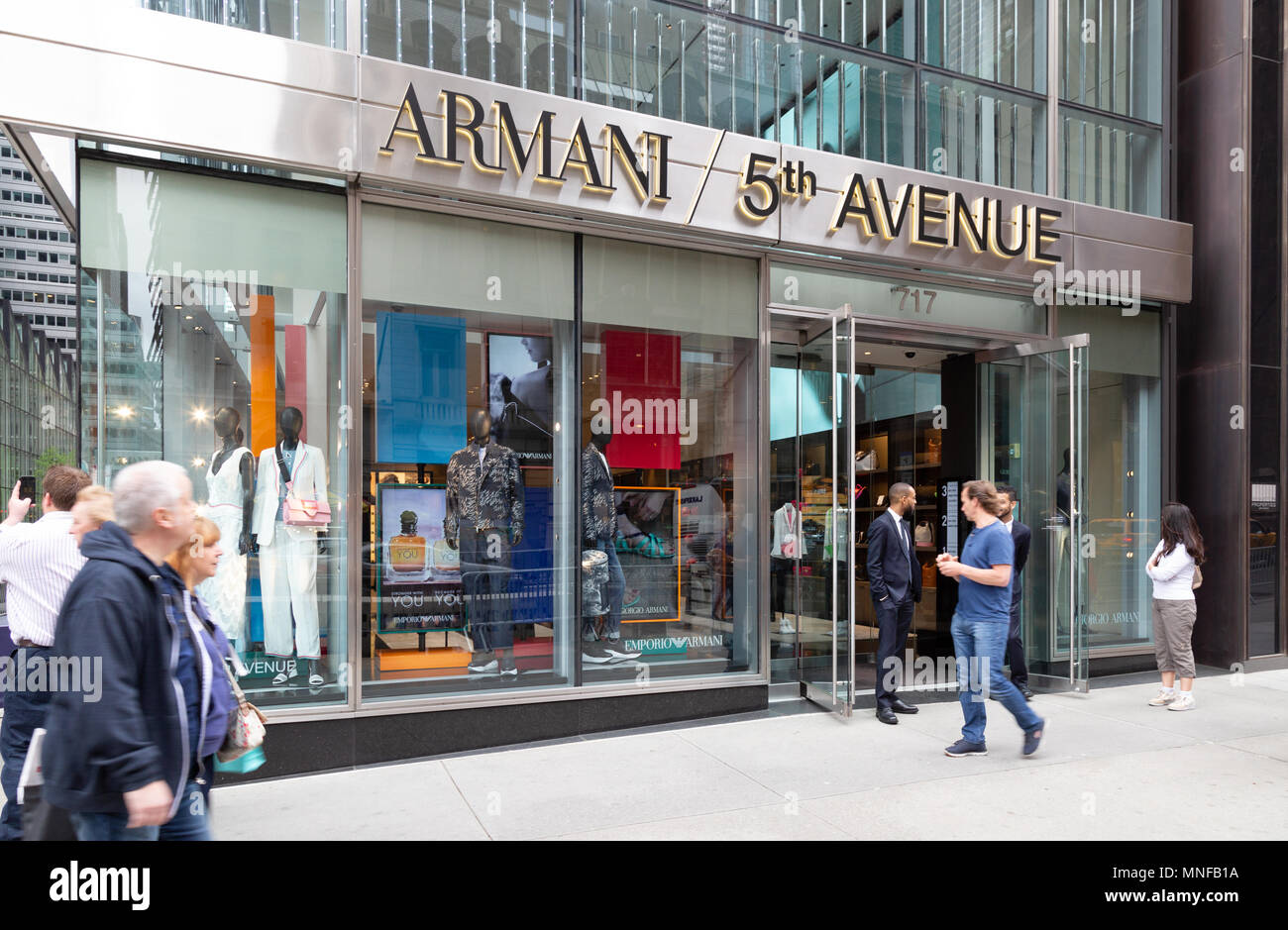 Die Armani store, 5th Avenue, New York City, USA Stockfoto