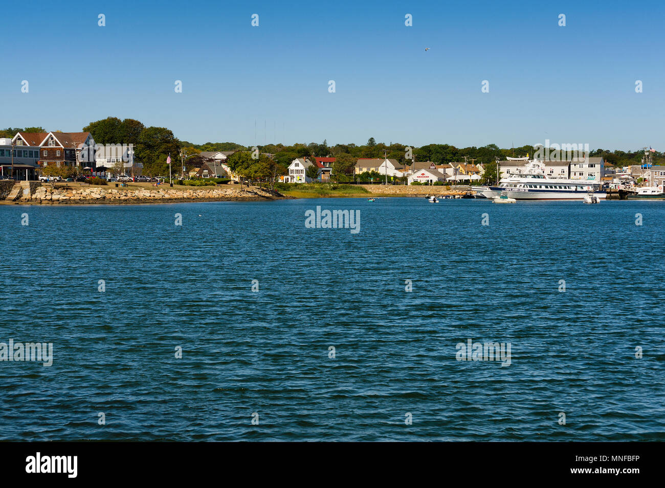 Plymouth, Massachusetts, USA - 13. September 2016: Plymouth Massachusetts Hafen eine historische Stadt auf Cape Cod. Wo die Pilger beschlossen zu vereinbaren Stockfoto