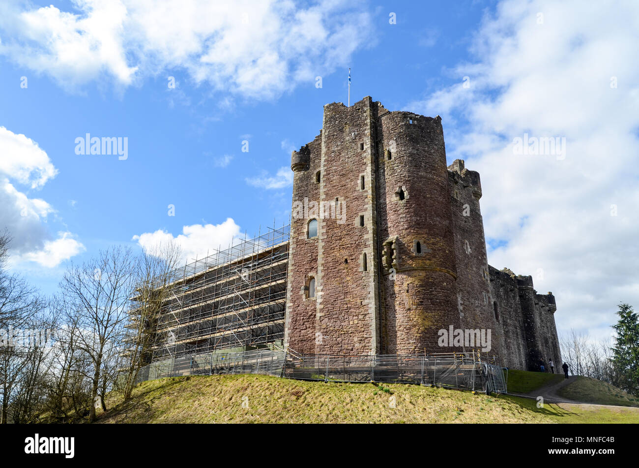 Doune Castle, Schottland. In Monty Python und der Heilige Gral Empfohlene Stockfoto