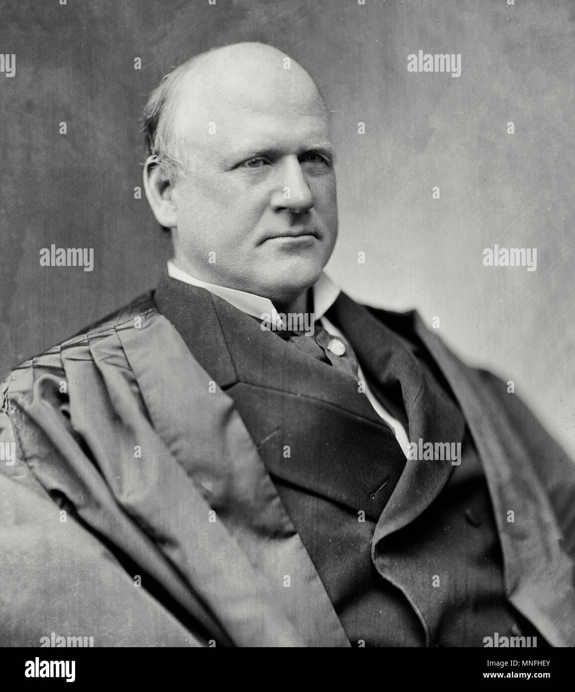 Richter John Marshall Harlan, Supreme Court, die als der 'Große Abweichler' für seine feurigen Dissens in Plessy und anderen frühen bürgerlichen Rechte Fällen bekannt. Um 1870 Stockfoto