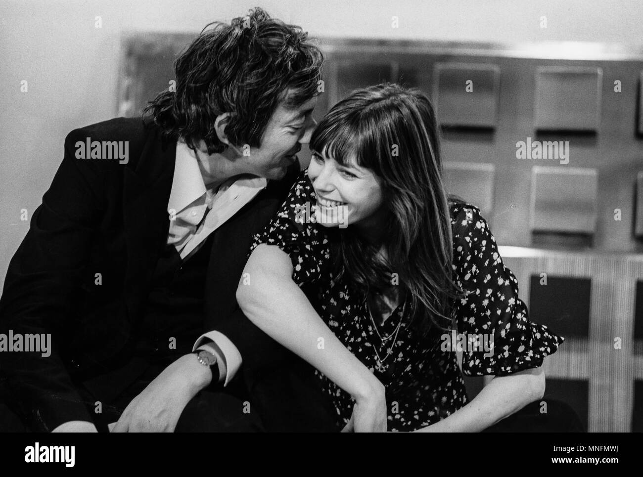 Jane Birkin, Serge Gainsbourg, 70 s Stockfoto