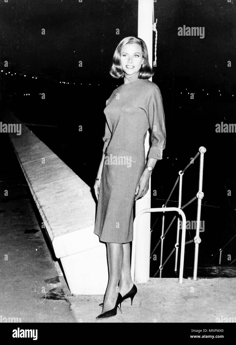 Ehre Blackman, Cannes 1965 Stockfoto