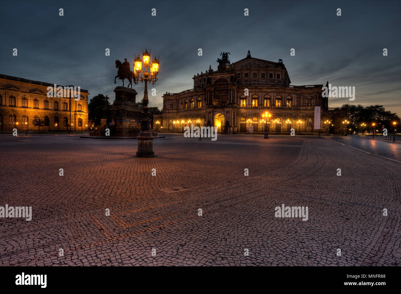 Dresden - Semperoper Stockfoto