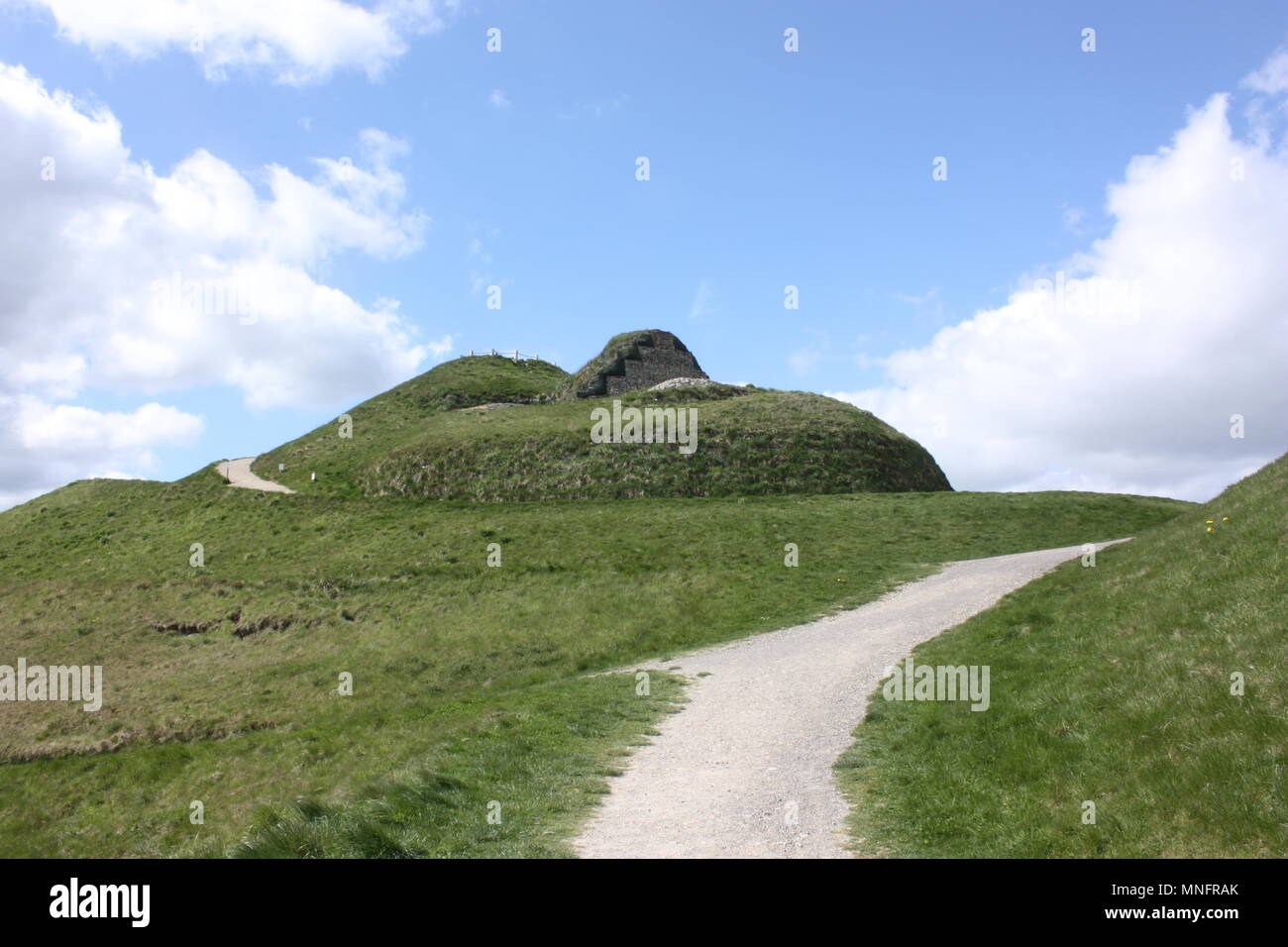 Das Gesicht der Göttin des Nordens Skulptur in der Nähe von Cramlington in Northumberland Stockfoto