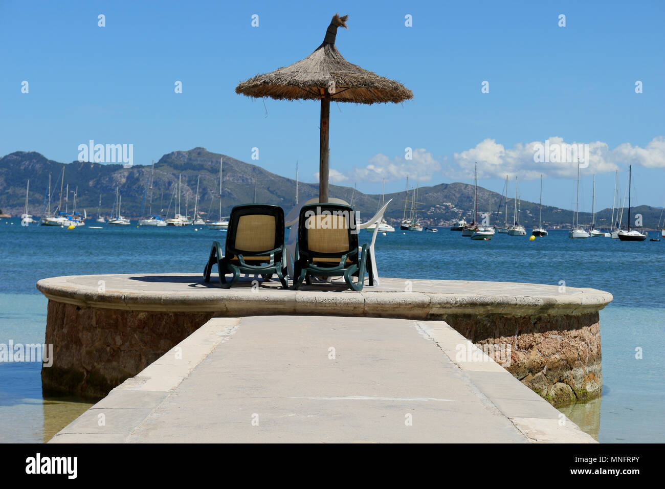 Mallorca, Port de Pollenca Stockfoto