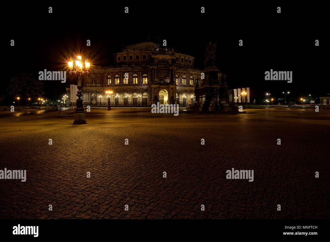 Dresden - Semperoper Stockfoto