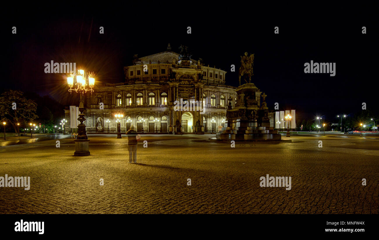 Dresden - Semperoper Stockfoto
