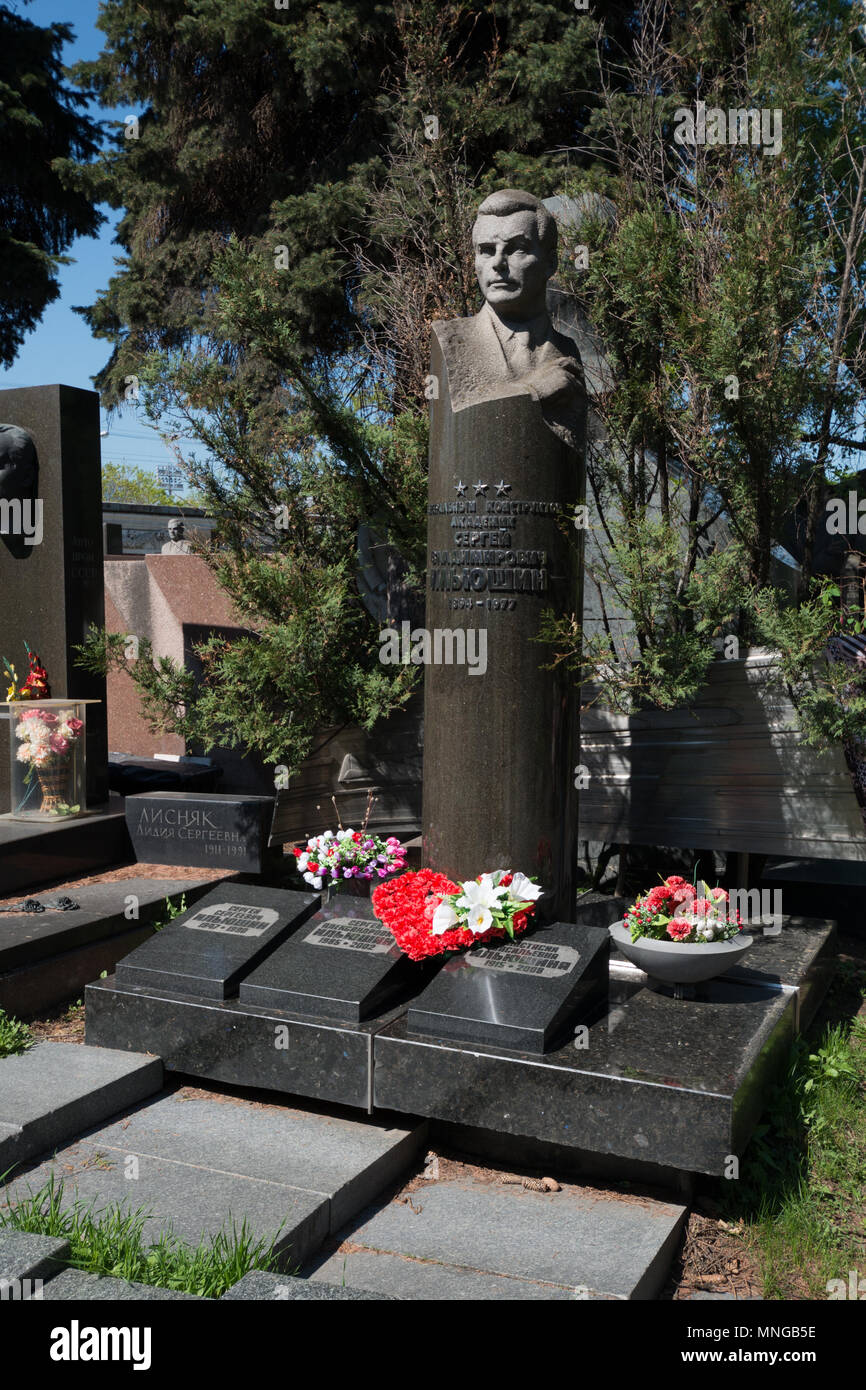 Nowodewitschi-friedhof des Neujungfrauenklosters und Kloster, Moskau, Russland Stockfoto