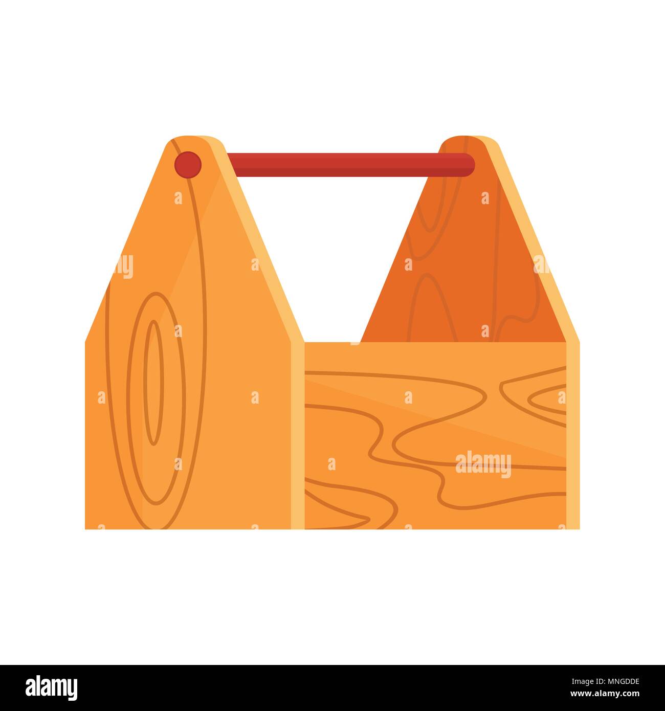 Holz- leere Symbol "Toolbox" Stock Vektor