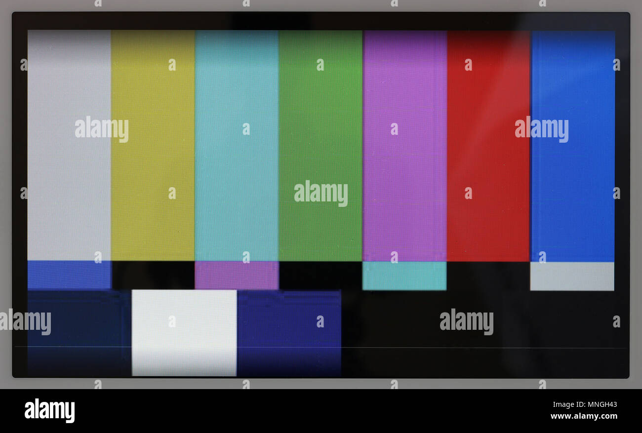 Old television test pattern Fotos und Bildmaterial in hoher Auflösung