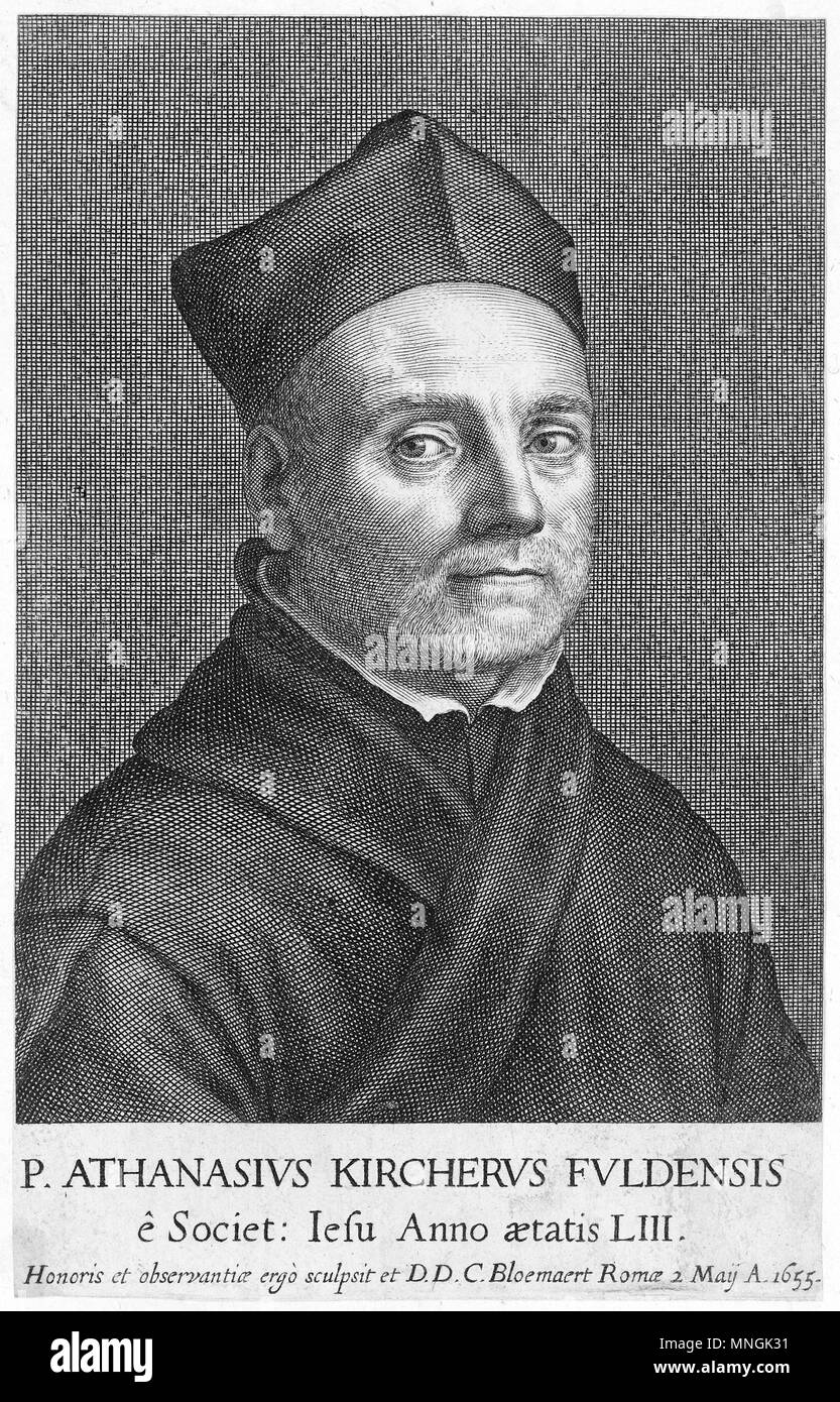 ATHANASIUS KIRCHER (1602-1680) deutsche Jesuit Scholar Stockfoto