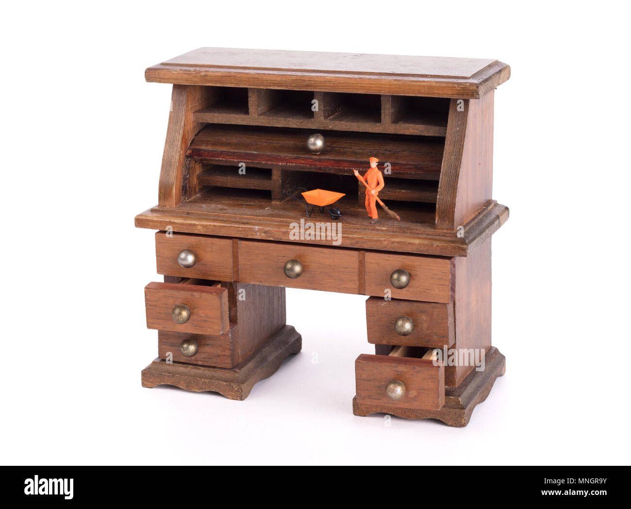 Kleine Vintage Schreibtisch Aus Holz Kleine Mann Reinigung