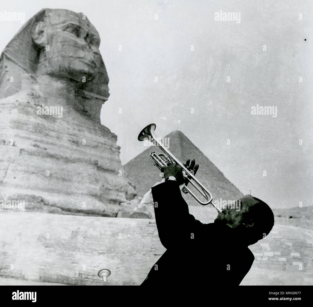 Louis Armstrong, Ägypten 1961 Stockfoto