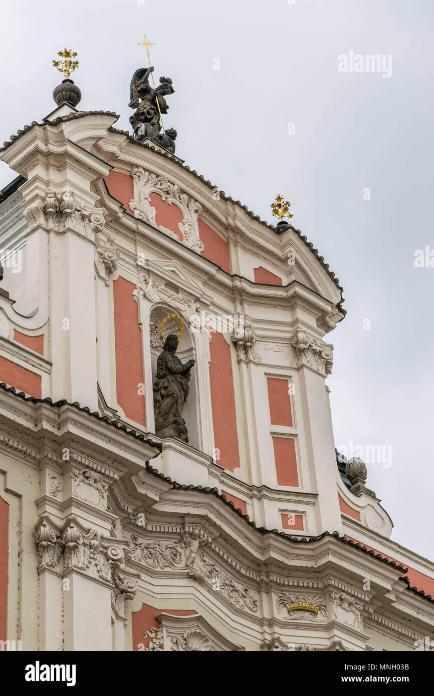 Kirche von St. Ursula in Prag Stockfoto