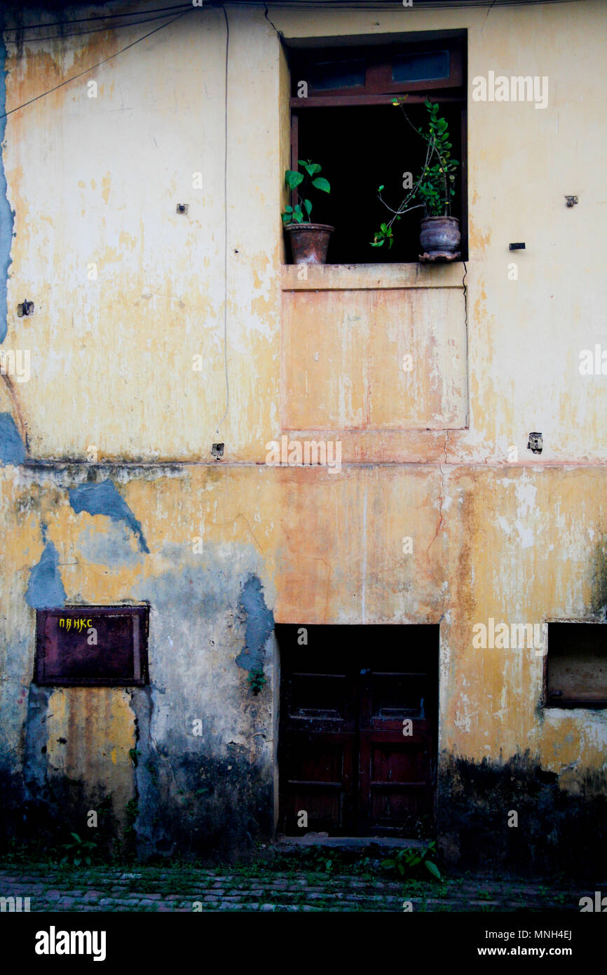 Panjim Fenster, Indien, Goa Stockfoto
