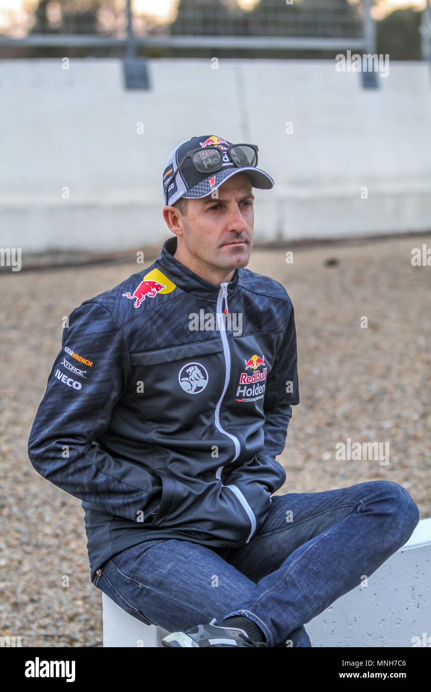 Winton, Victoria, Australien. 17. Mai 2018. Winton SuperSprint, Winton, Victoria, Australien, 17. Mai 2018. Nr. 1 Jamie Whincup Racing für Triple acht Race Engineering. Credit: Brett Keating/Alamy leben Nachrichten Stockfoto