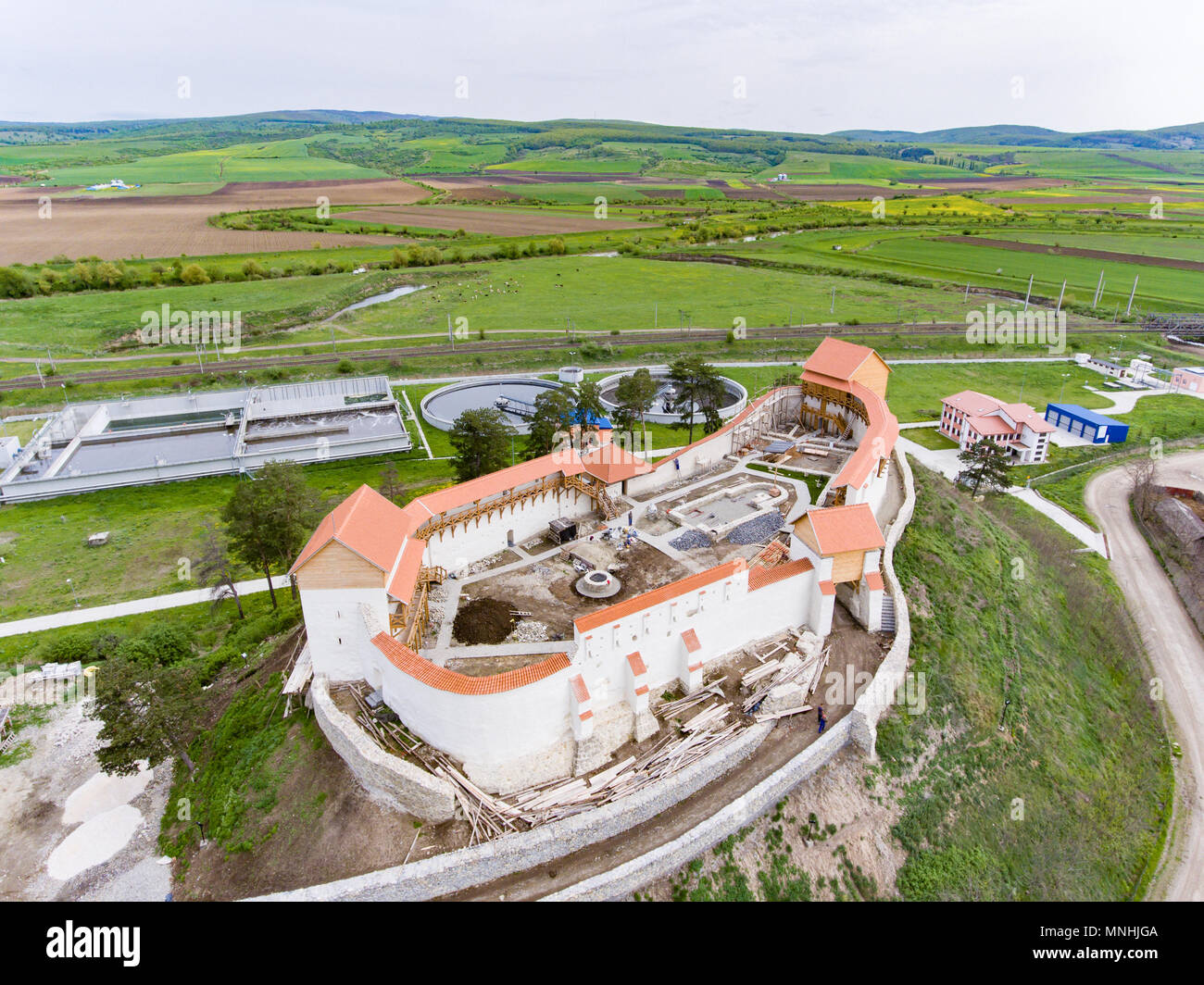 Mittelalterliche Festung Marienburg Feldioara in Siebenbürgen, Rumänien