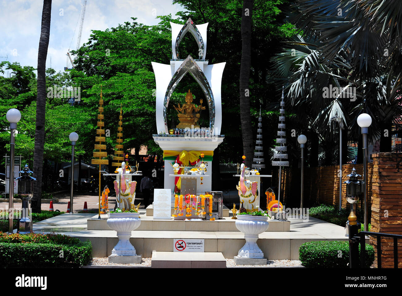 Buddhistische Bilderwelt an Avani Hotel Pattaya Thailand Stockfoto