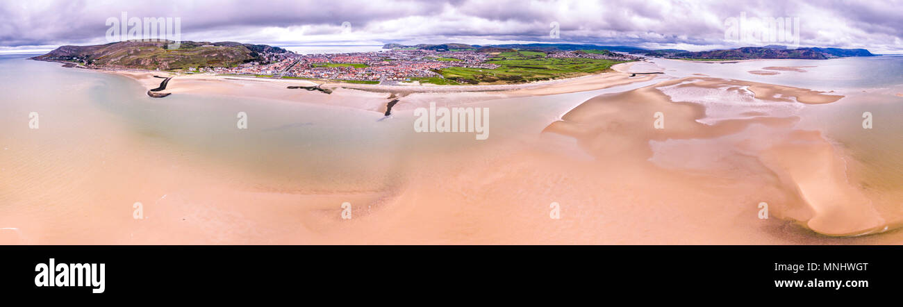 Luftaufnahme von Llandudno, Wales, Vereinigtes Königreich. Stockfoto