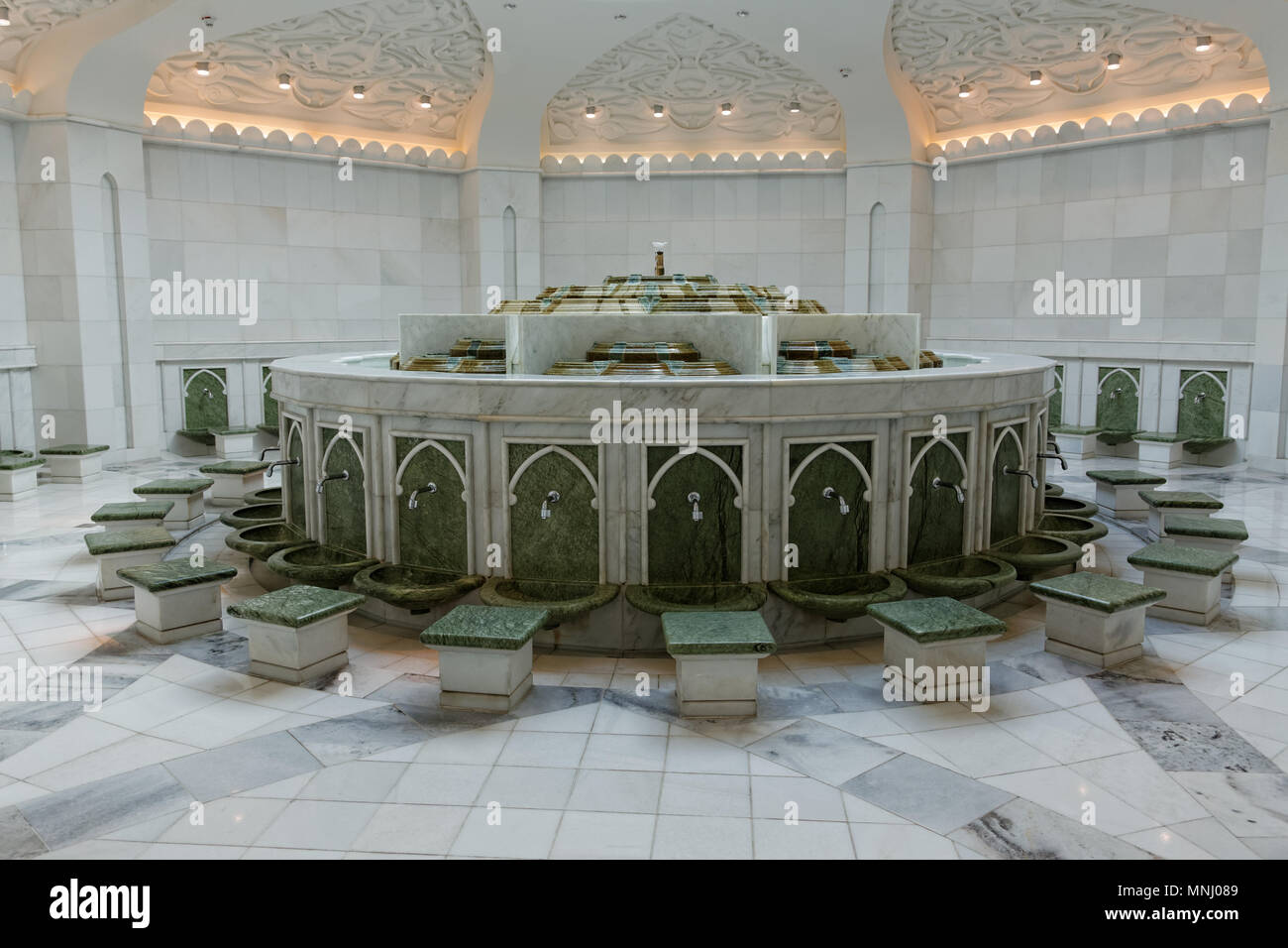 Sheikh Zayed Grand Moschee. Scheich-Zayid-Moschee. Abu Dhabi Stockfoto