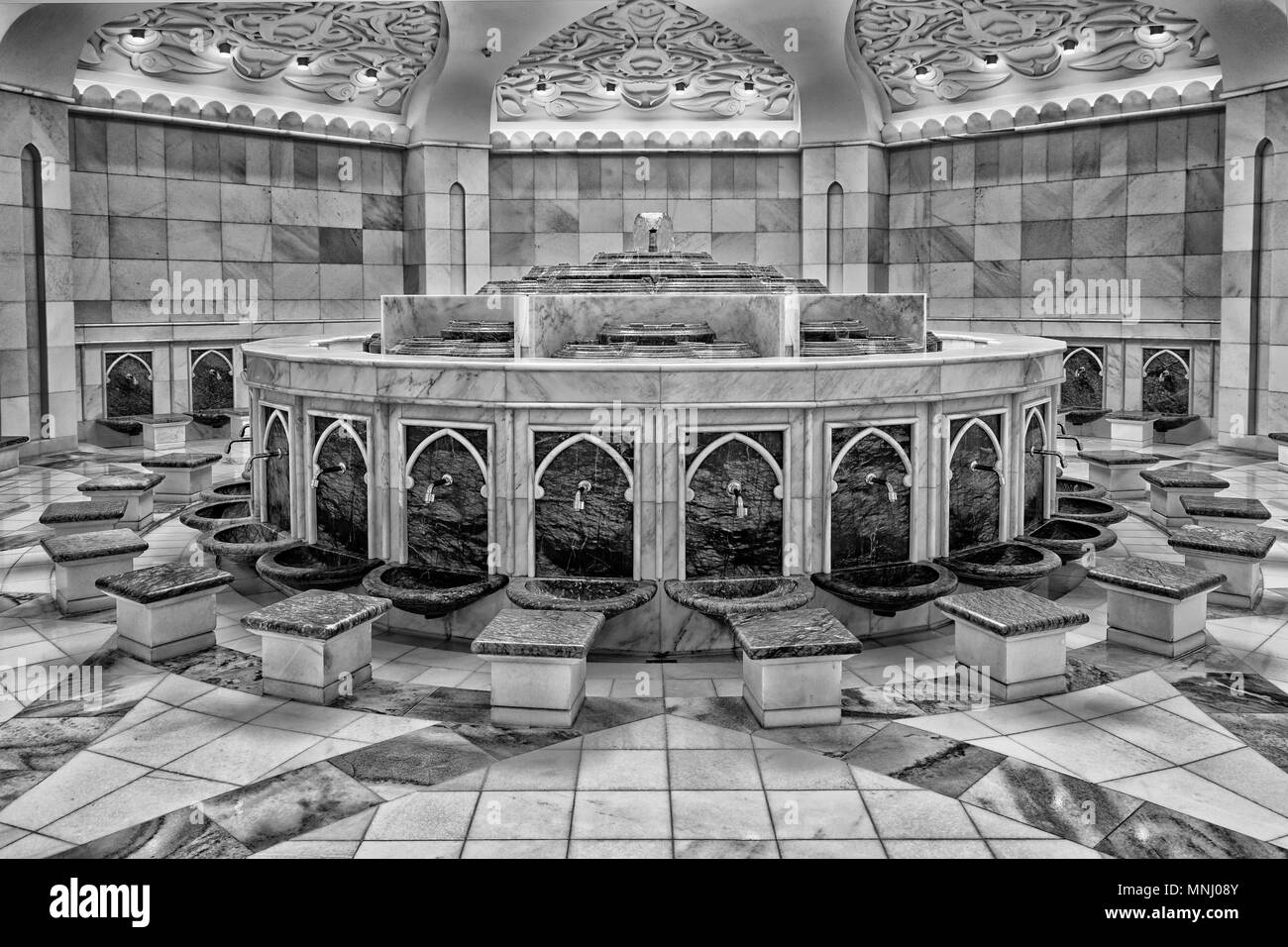 Sheikh Zayed Grand Moschee. Scheich-Zayid-Moschee. Abu Dhabi Stockfoto