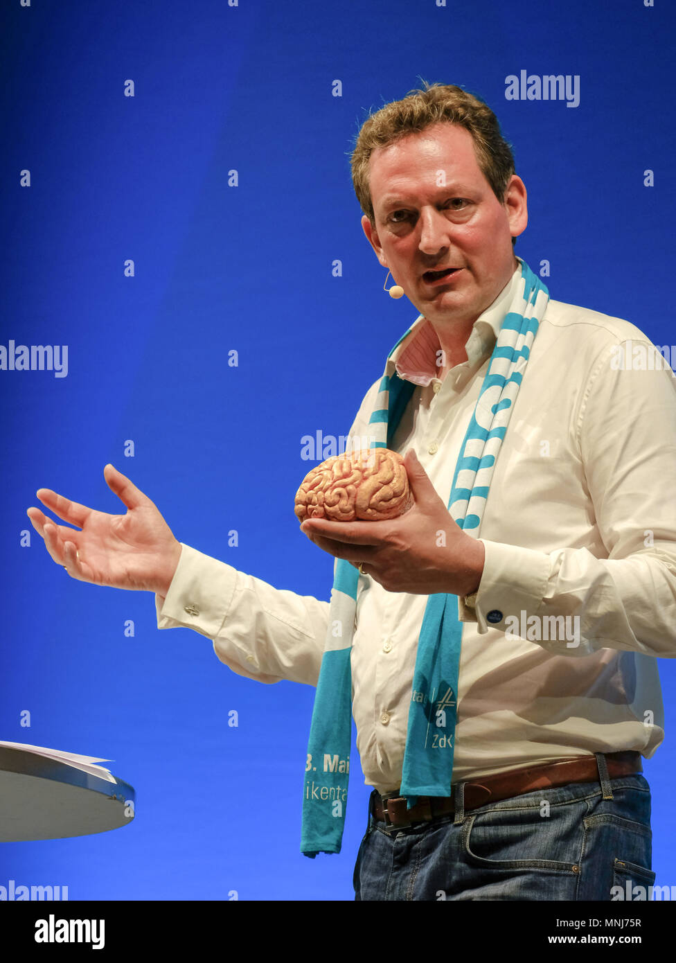 Arzt und Comedian Eckart von Hirschhausen während der Deutschen Katholischen Kirche 101th Congress am 12.Mai 2018 in Münster, Deutschland Stockfoto