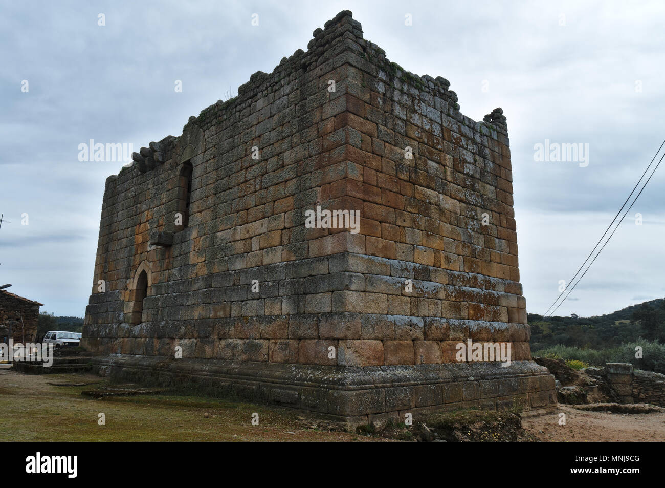 Templer Fortificaton in Idanha-a-Velha. Portugal Stockfoto