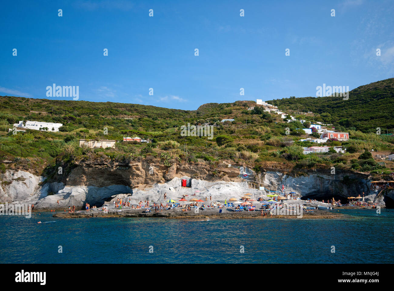 Cala Feola, Ponza Insel, Latium, Italien Stockfoto