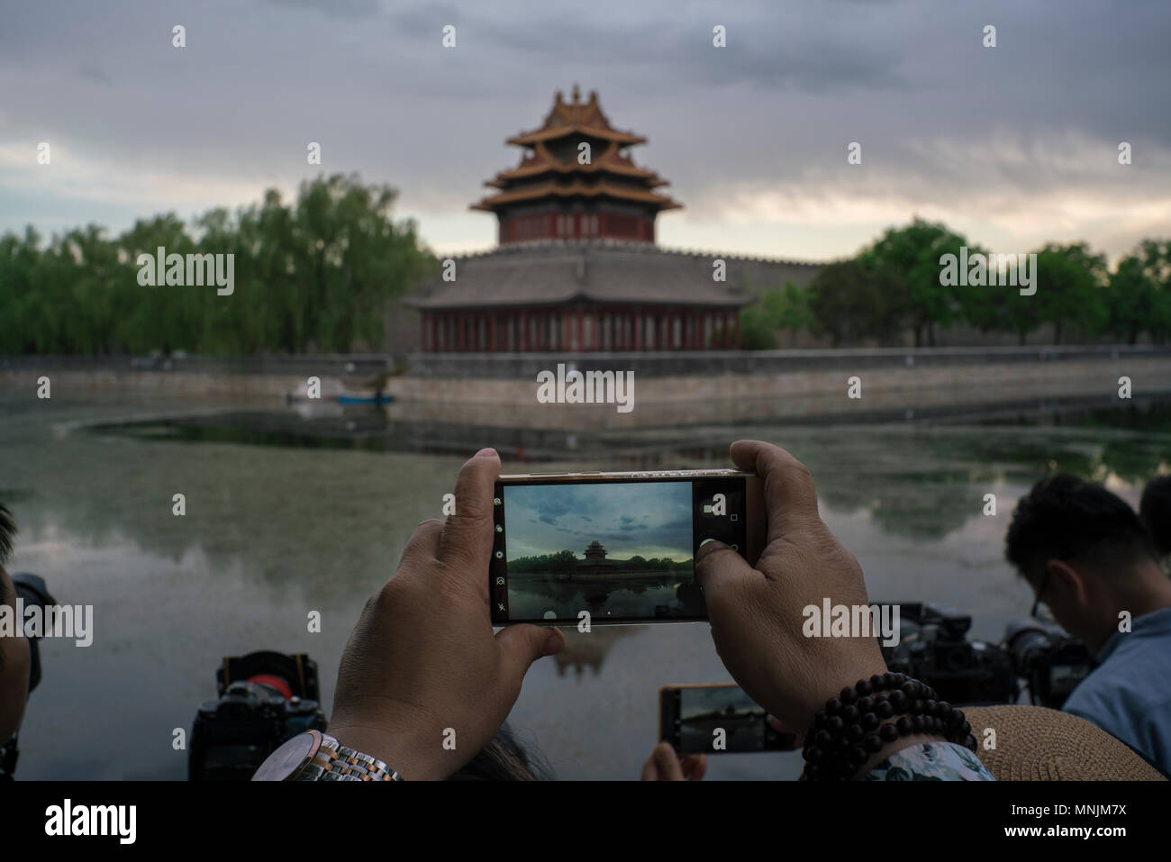Turm der Verbotenen Stadt in Peking China Stockfoto