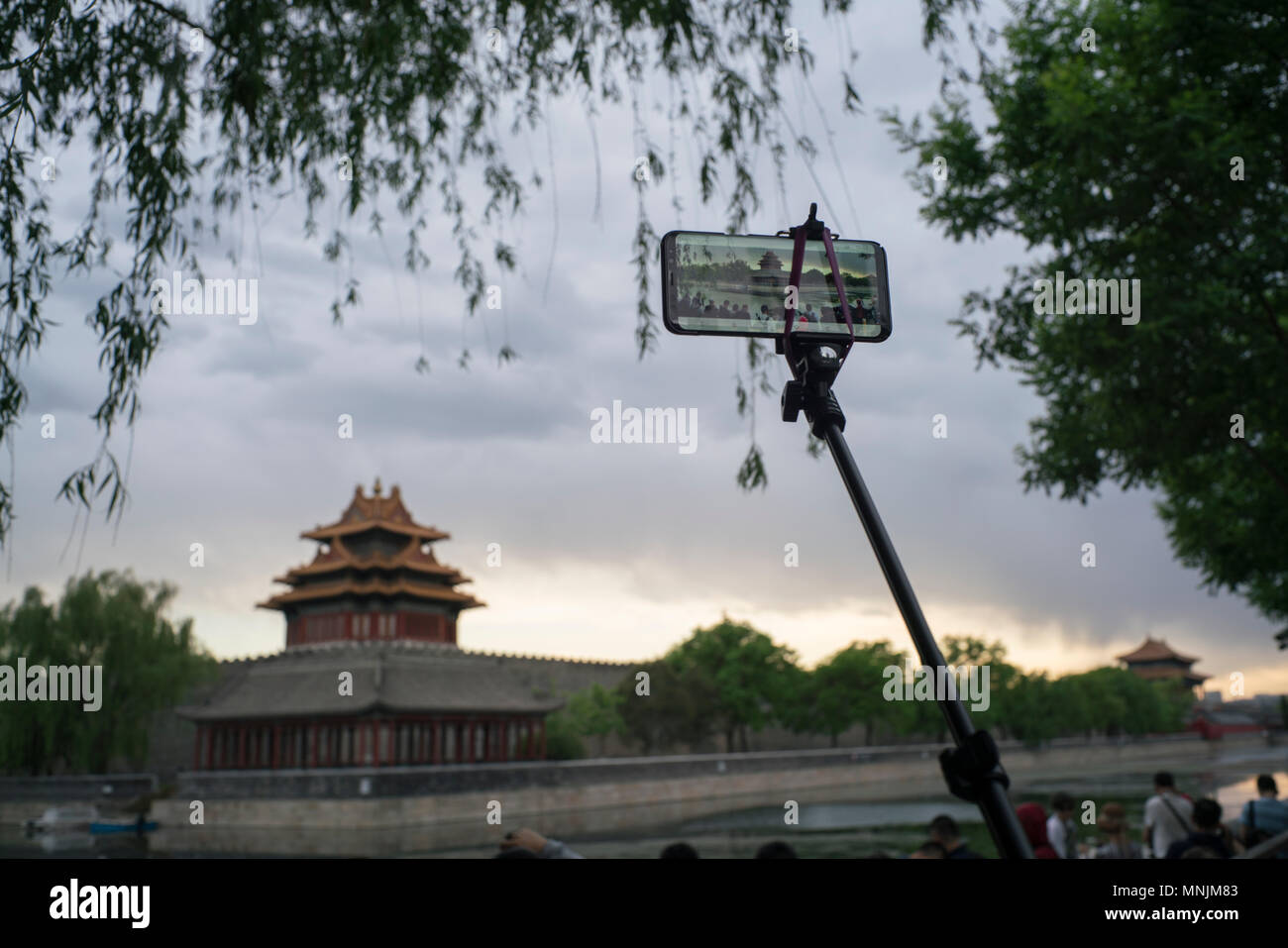 Turm der Verbotenen Stadt in Peking China Stockfoto