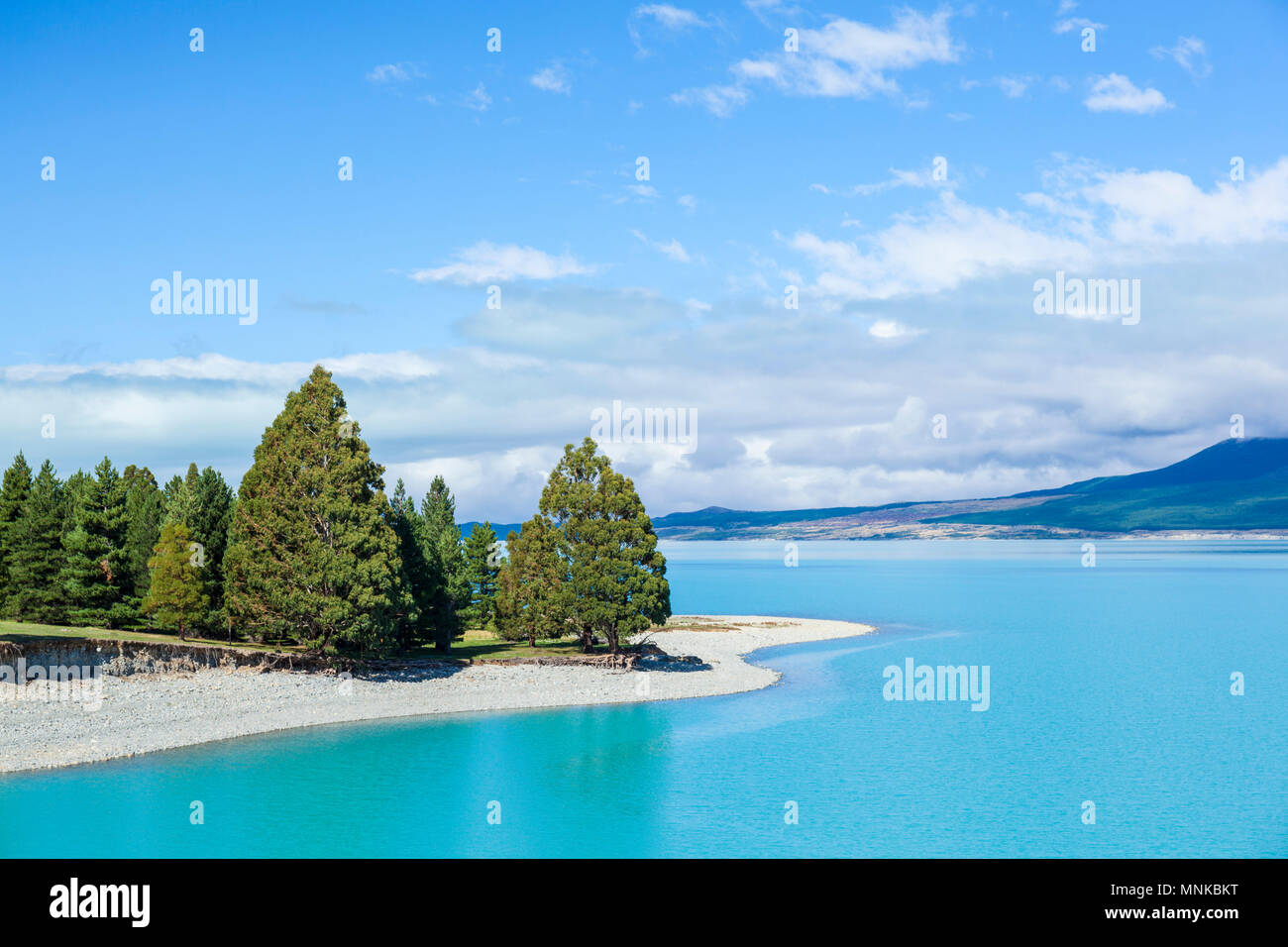 Lake pukaki neuseeland Landschaft See pukaki Neuseeland Südinsel Stockfoto