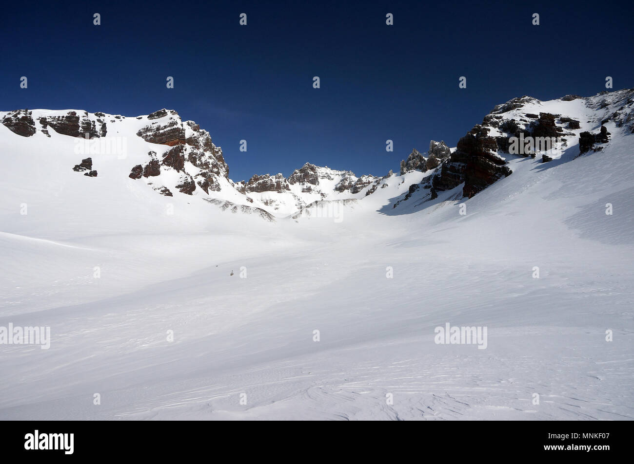 Auf der Suche nach Top Mountain in den Drei Schwestern Wildnis von Oregon Stockfoto