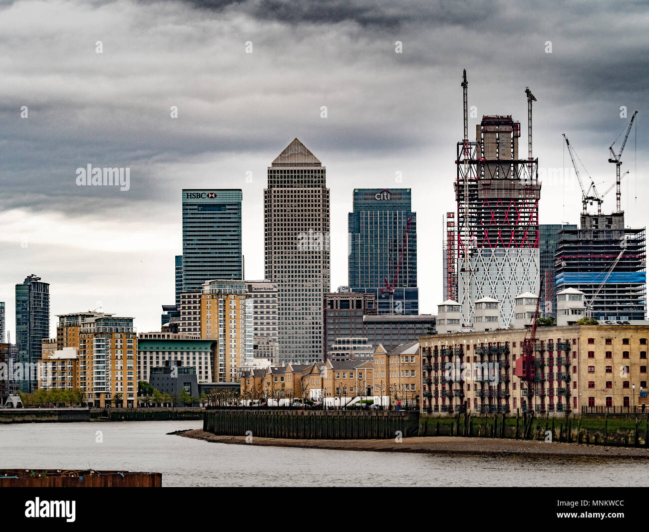 Canary Wharf, Skyline, London, UK. Stockfoto