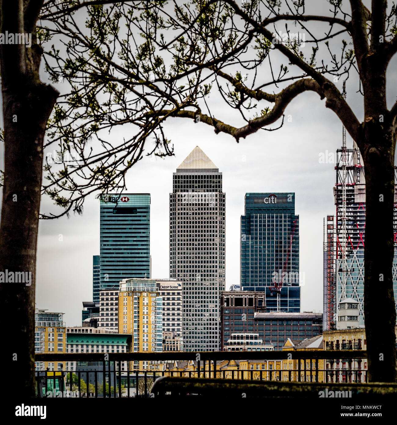 Canary Wharf, Skyline, London, UK. Stockfoto