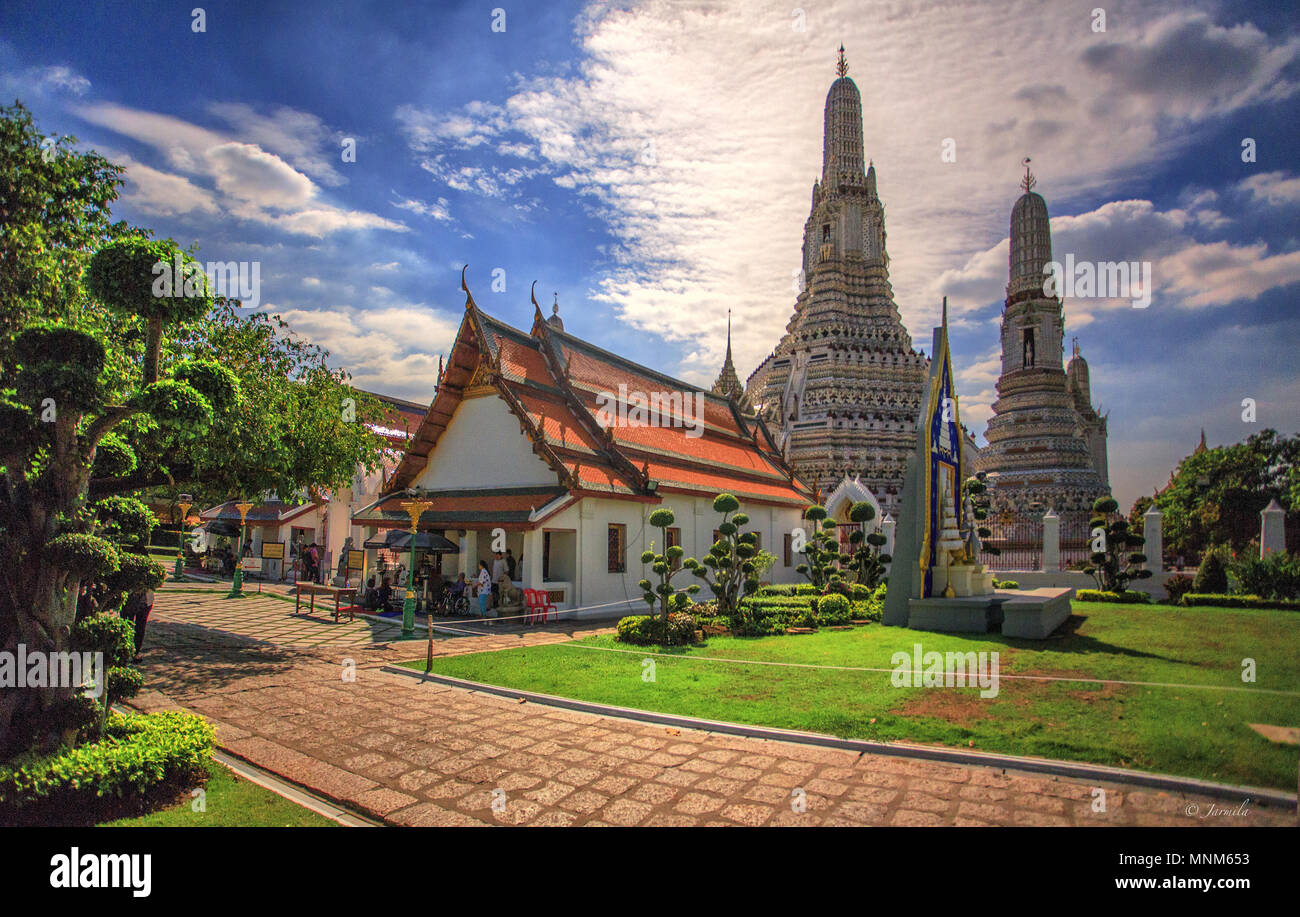Tempio dell'Alba Wat Arun (Bangkok Stockfoto