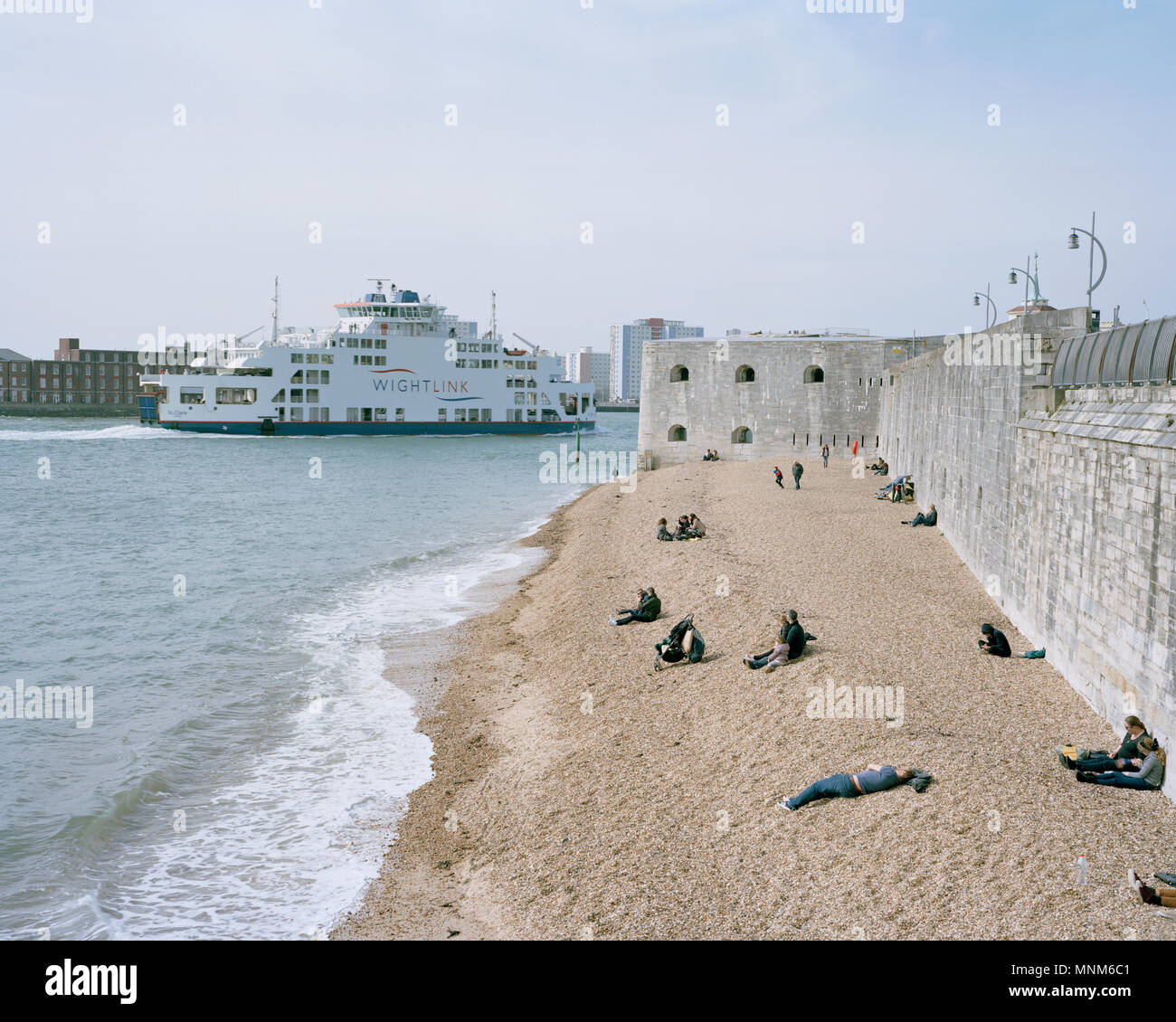Alte Sally Port, Portsmouth, UK, England. Stockfoto