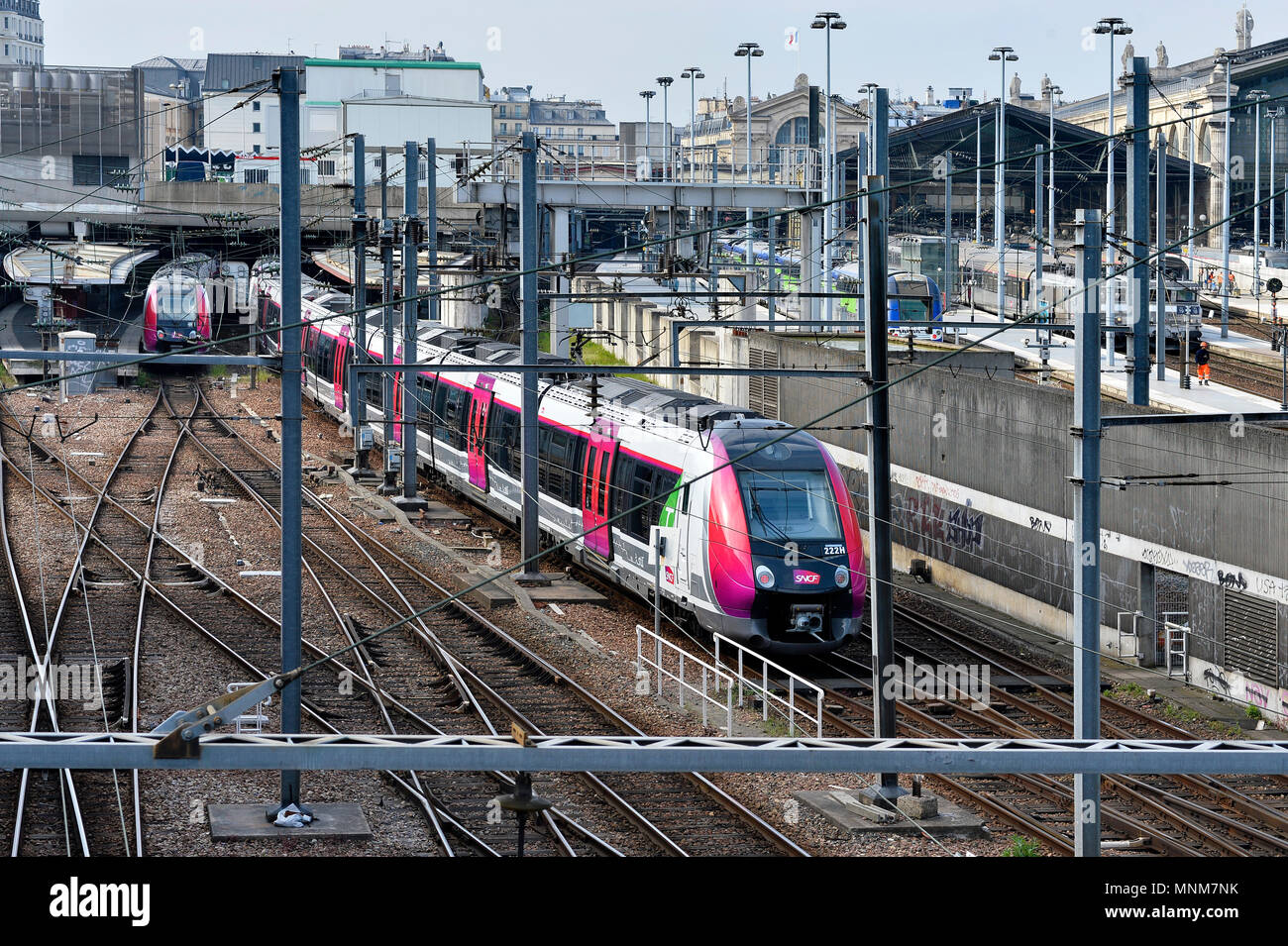 TER Zug - Paris - Frankreich Stockfoto