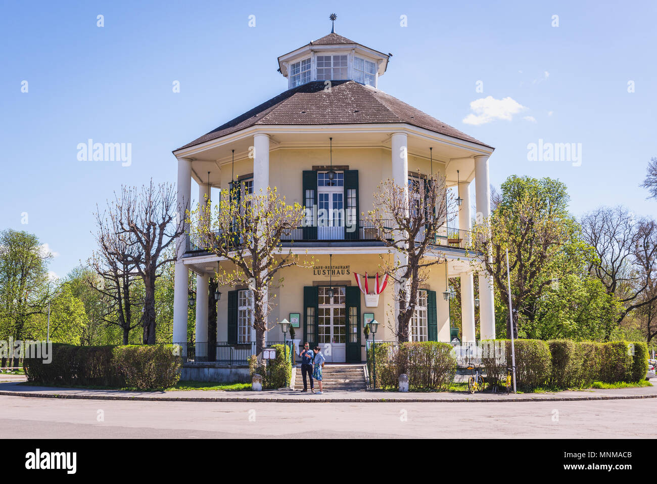 Lusthaus Restaurant im Prater in Wien, Österreich Stockfotografie Alamy