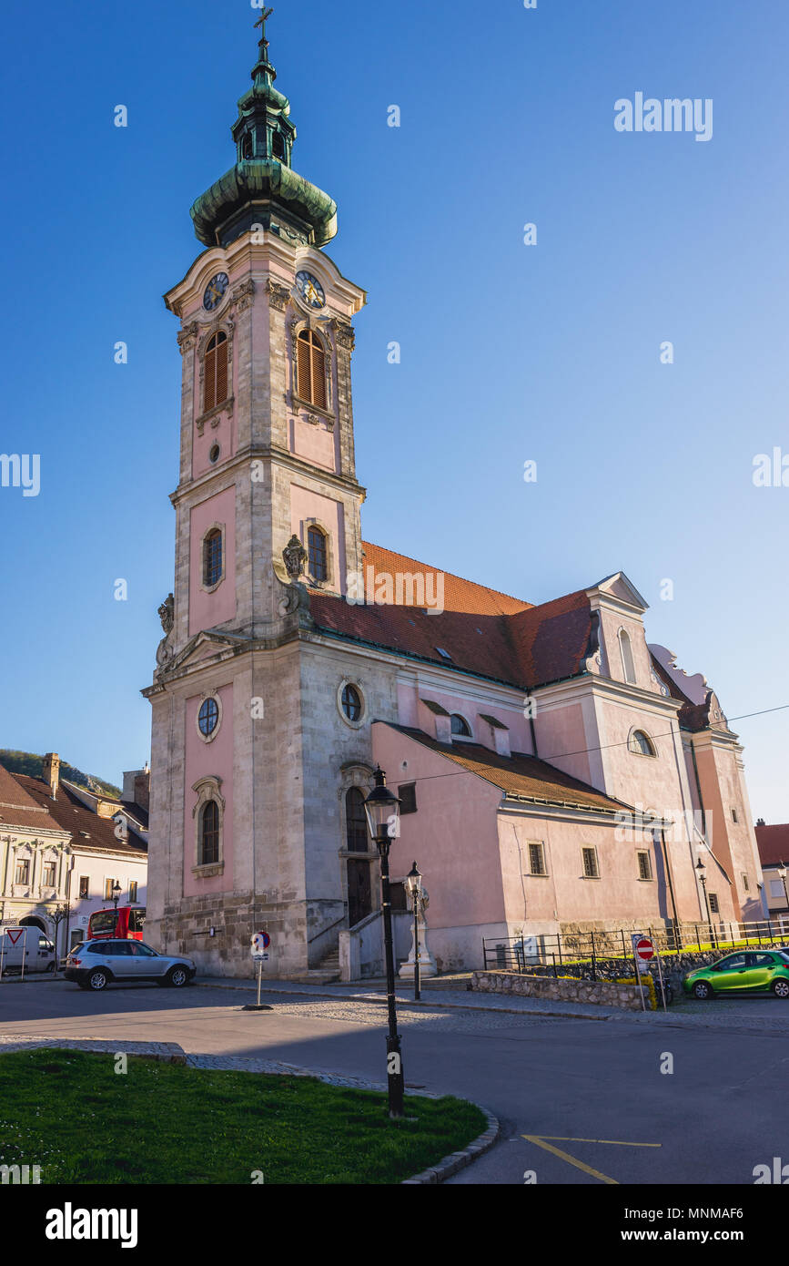 Kirche in Hainburg an der Donau, Niederösterreich Stockfoto